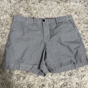 Tommy Hilfiger 5”‎ classic shorts Womens 8 Black & White Striped